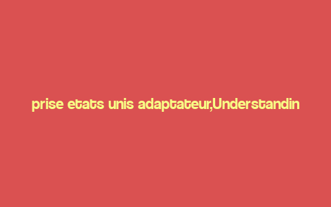 prise etats unis adaptateur,Understanding the Importance of a USA Adapter: A Comprehensive Guide for International Travelers