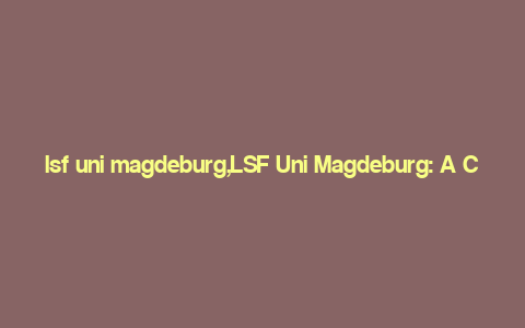 lsf uni magdeburg,LSF Uni Magdeburg: A Comprehensive Overview